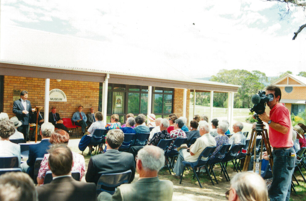 Opening of 'Australia Remembers 1945-1995' exhibition at Tongarra Museum