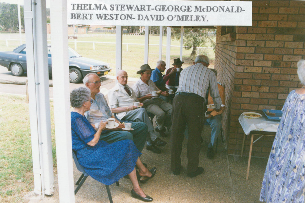 Thelma Stewart, George McDonald, Bert Weston &amp; David O'Meley at Tongarra Museum