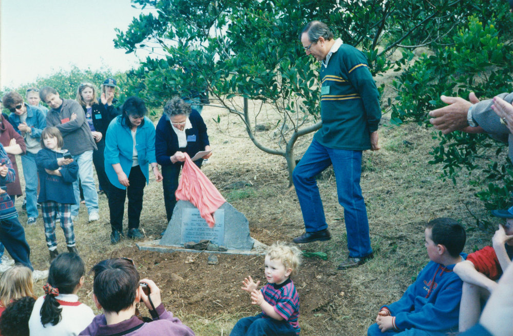 Killalea family &amp; descendants unveiling a plaque in memory of Edward Killalea