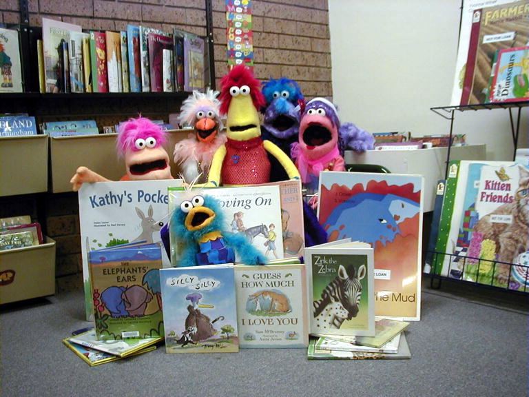 Michael Jazbec's 'The Doogles' puppets at Oak Flats Library