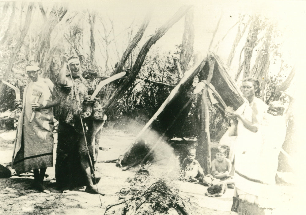 Aboriginal camp at Long Point (Bass Point) 