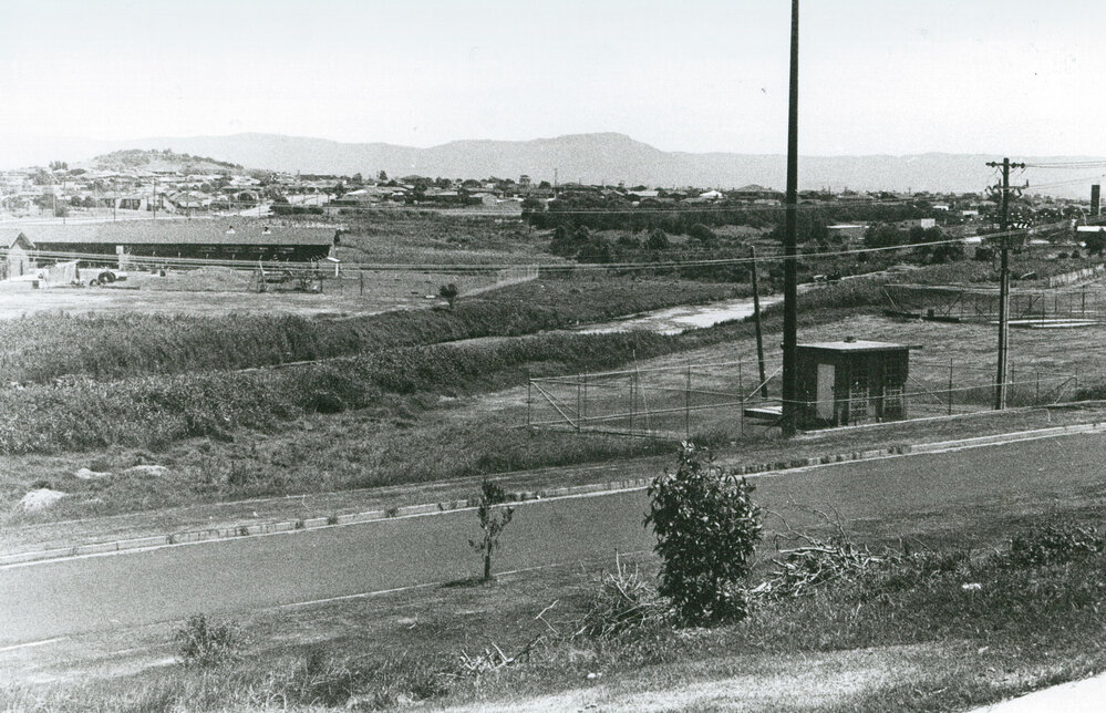 Peterborough School from Beach Rd about 1985