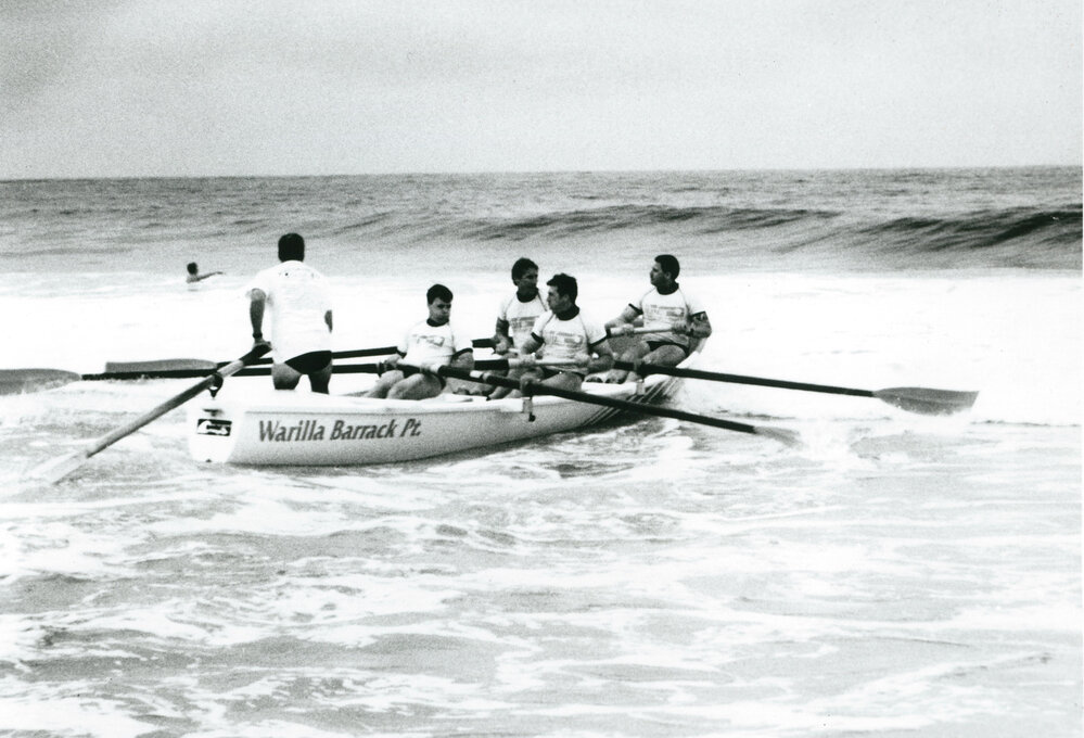 Warilla Barrack Point surf boat
