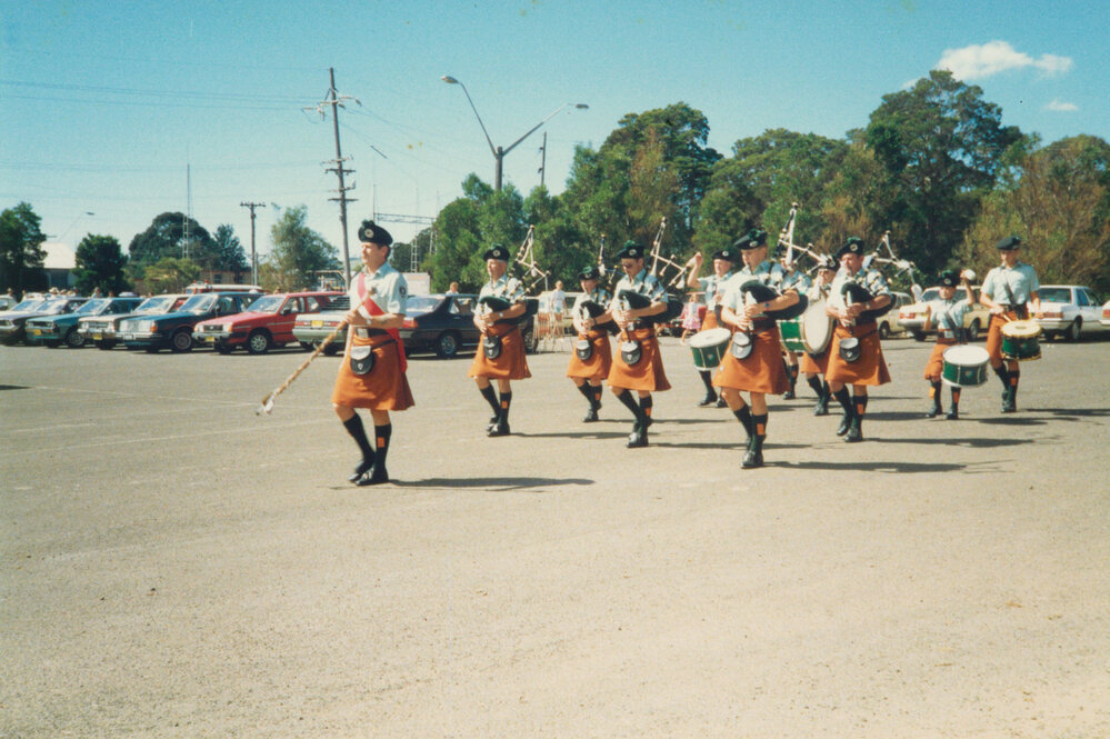 Irish band led by Kevin Metcalfe at the opening of Tongarra Bicentennial Museum 1988