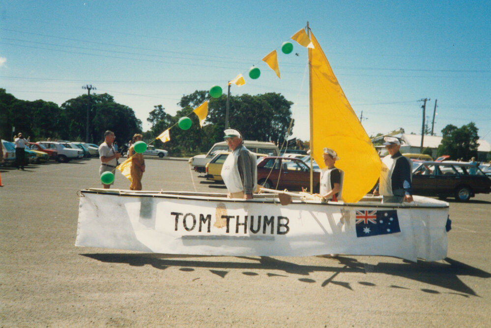 Parade float at the opening of Tongarra Bicentennial Museum 1988