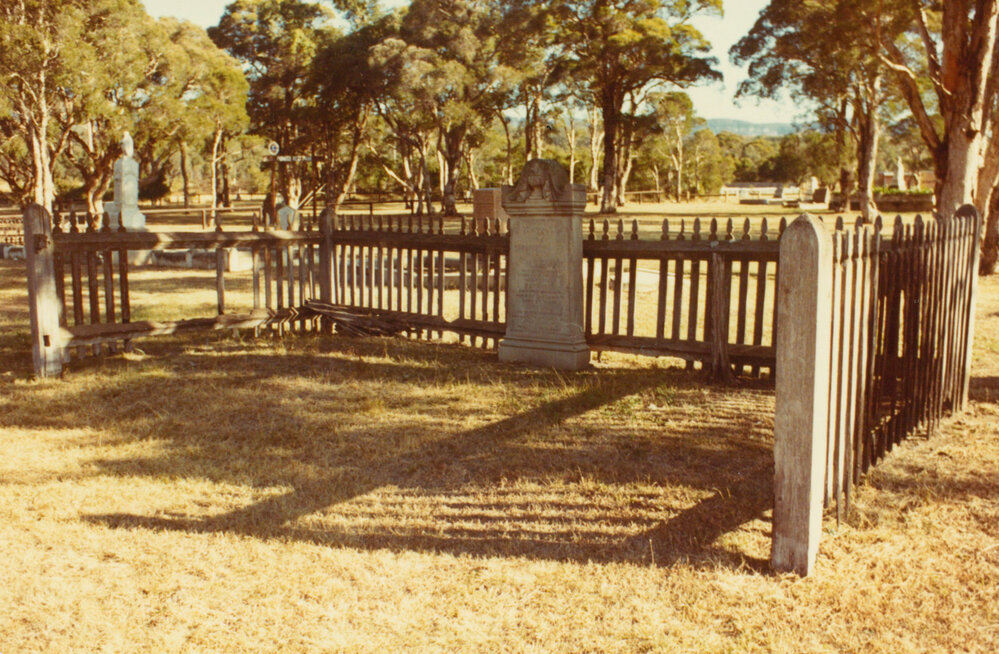Mercer Family headstone, Albion Park Pioneer Cemetery