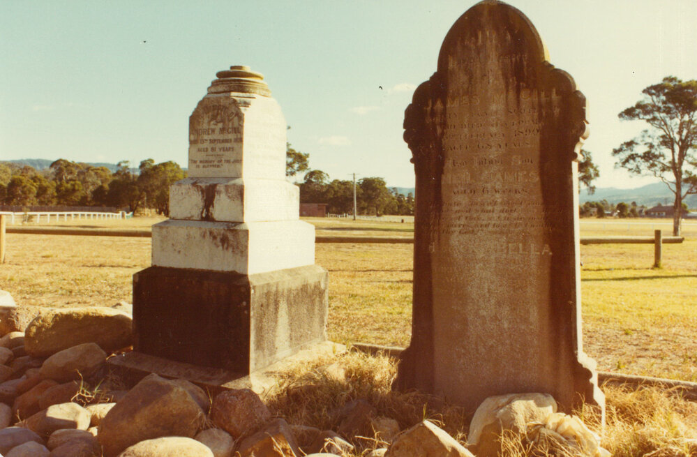 McGill Family headstone, Albion Park Pioneer Cemetery