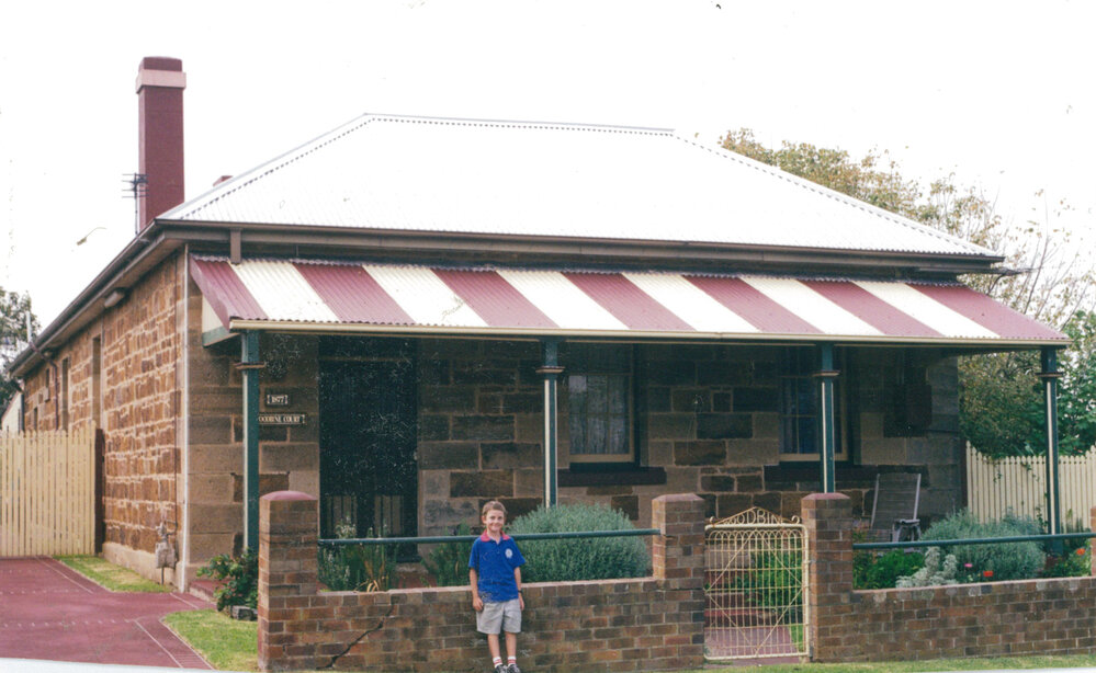 Mitchell Cormack outside 'Woodbine', Shellharbour