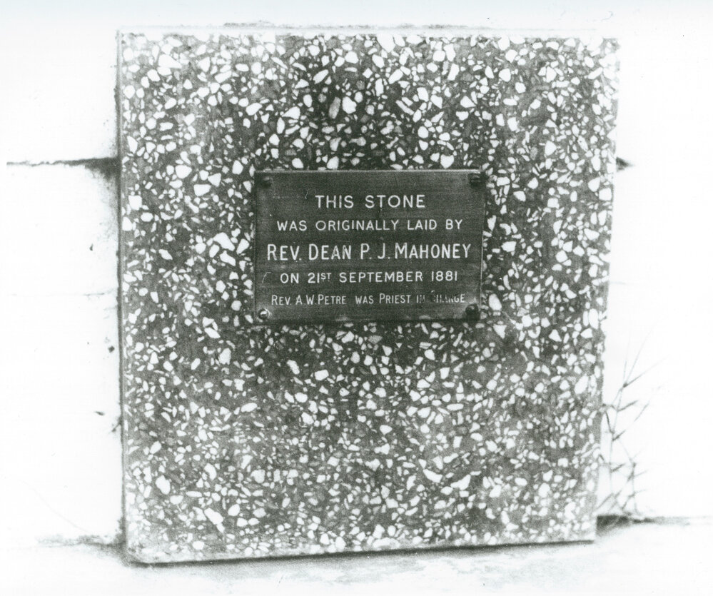 Foundation stone of St Joseph's convent, Albion Park