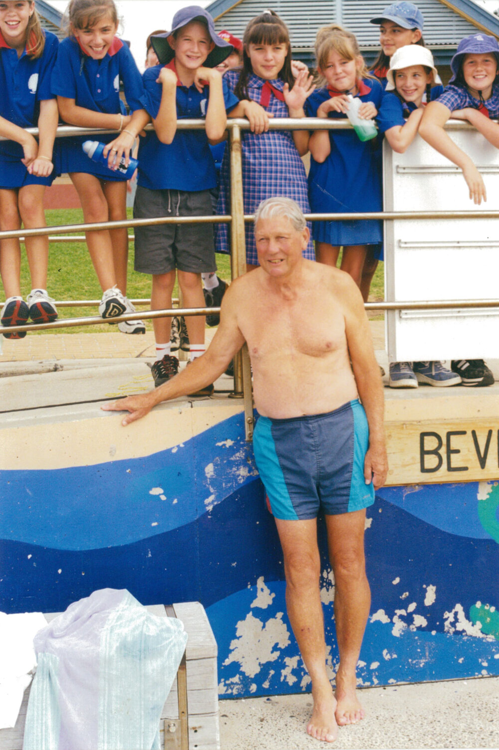 Fred Smith, a regular swimmer at Shellharbour Pool