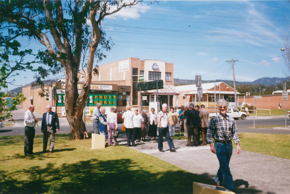 Dedication of historical plaques in L R Mood Park, Albion Park
