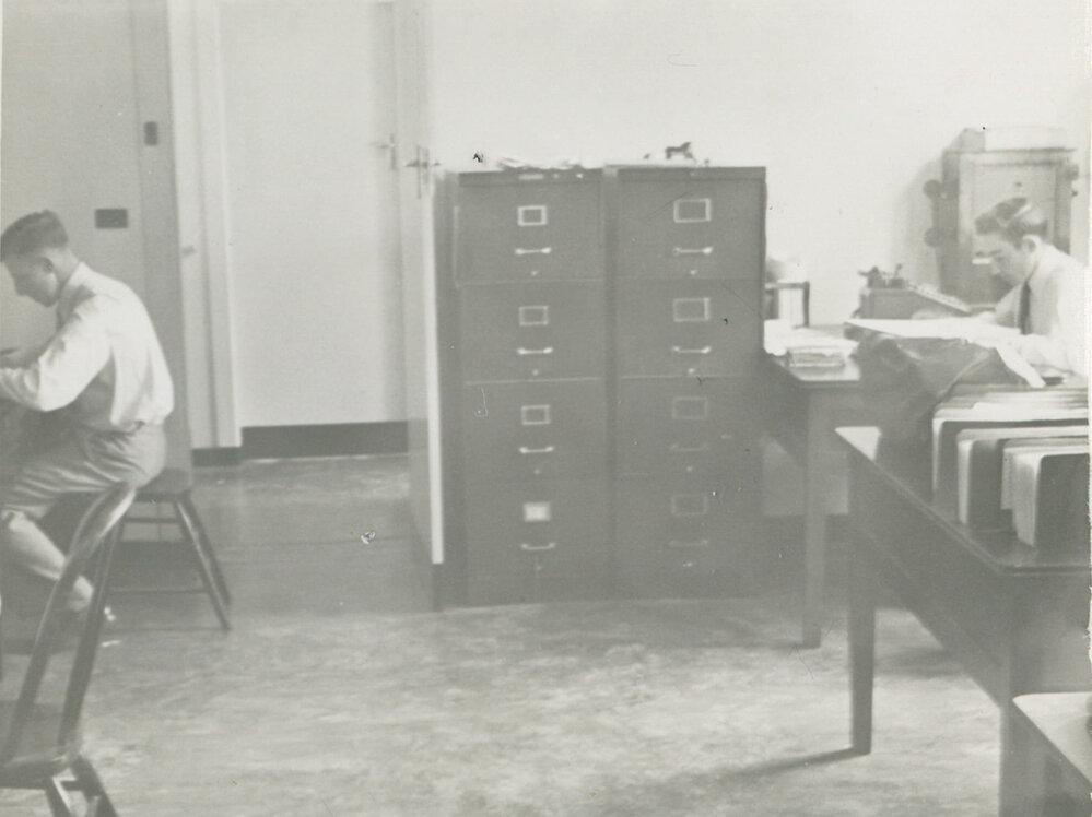 An office in the Albion Park Council Chambers c.1940