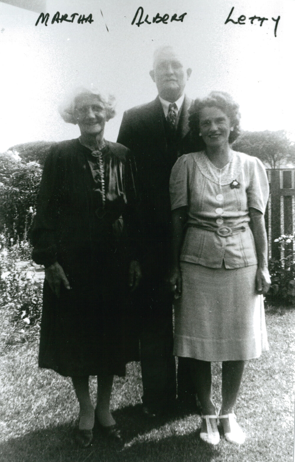 Martha, Albert and Letty Hockey