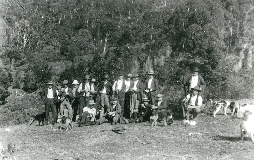 Hunting party at 'Clover Hill'