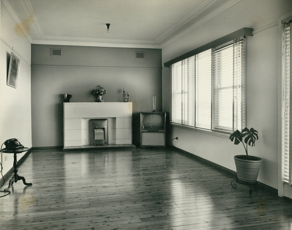 House interior in the 1950s