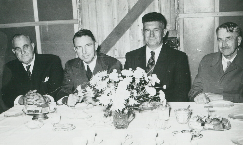 HT Fowles MLA, The Hon JB Renshaw, Mayor Keith Grey  &amp; Dr TH Upton