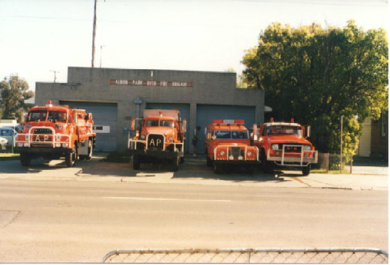Albion Park Bush Fire Brigade vehicles