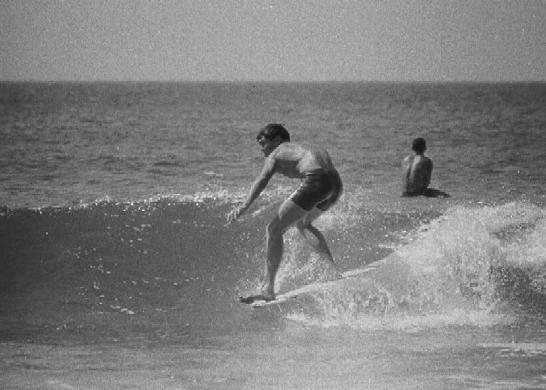 Terry Warrington surfing at Killalea Beach (The Farm) 1965