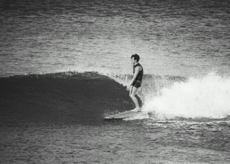 Ron Cocheran surfing at Warilla Beach 1964