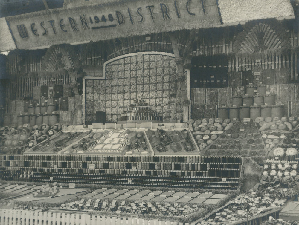 Western District produce display 1948, Sydney Royal Easter Show