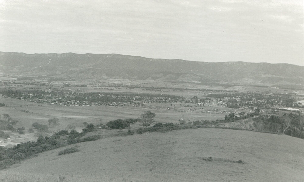 From Dunsters Hill looking north west to Green Meadows Estate