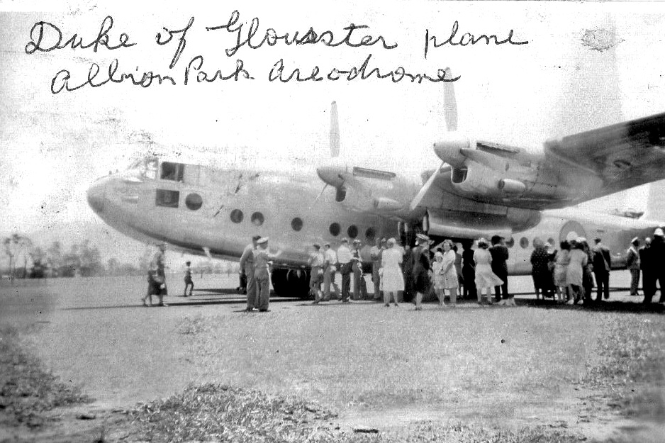 Duke of Gloucester's Plane at the Airport