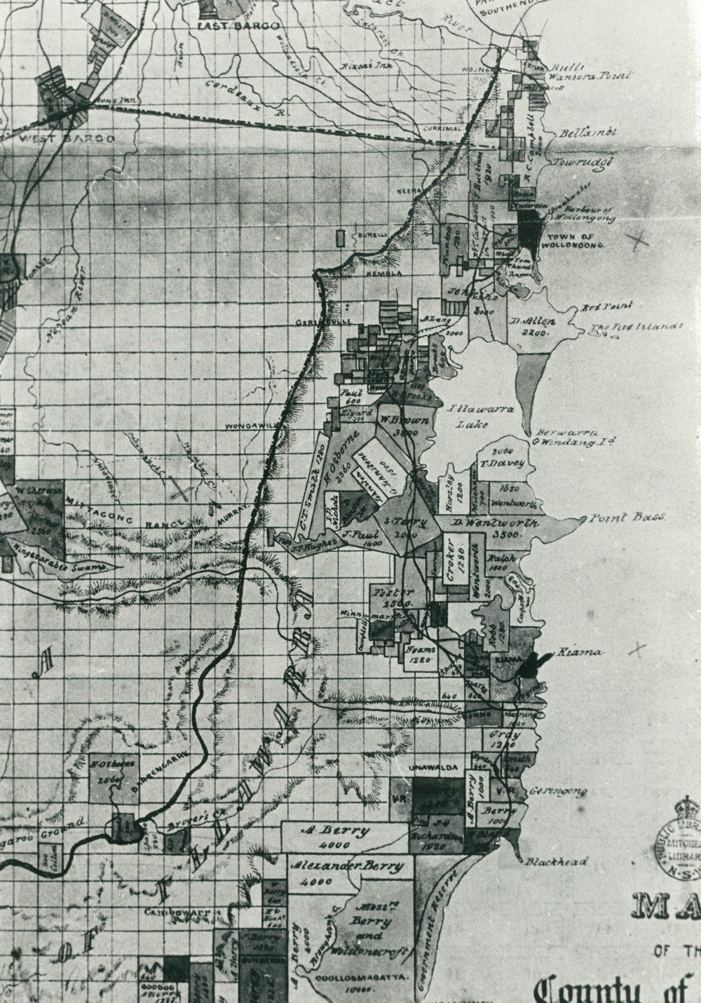 Plan of Land Grants Illawarra