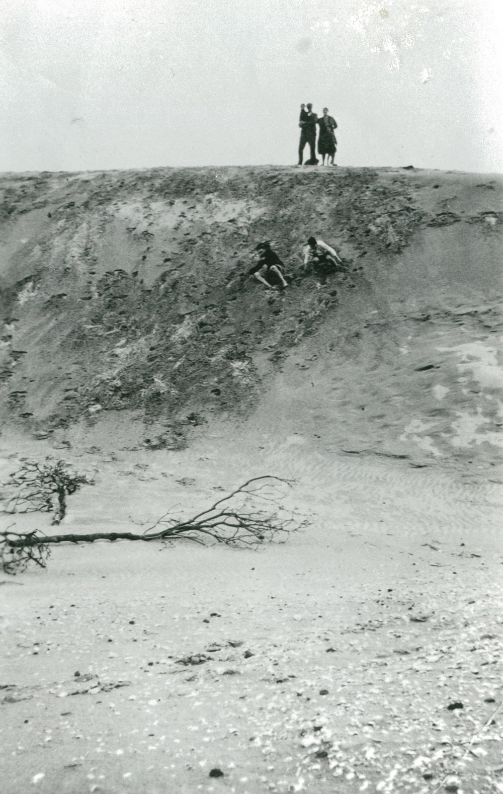 Sledding down the Sand Hills