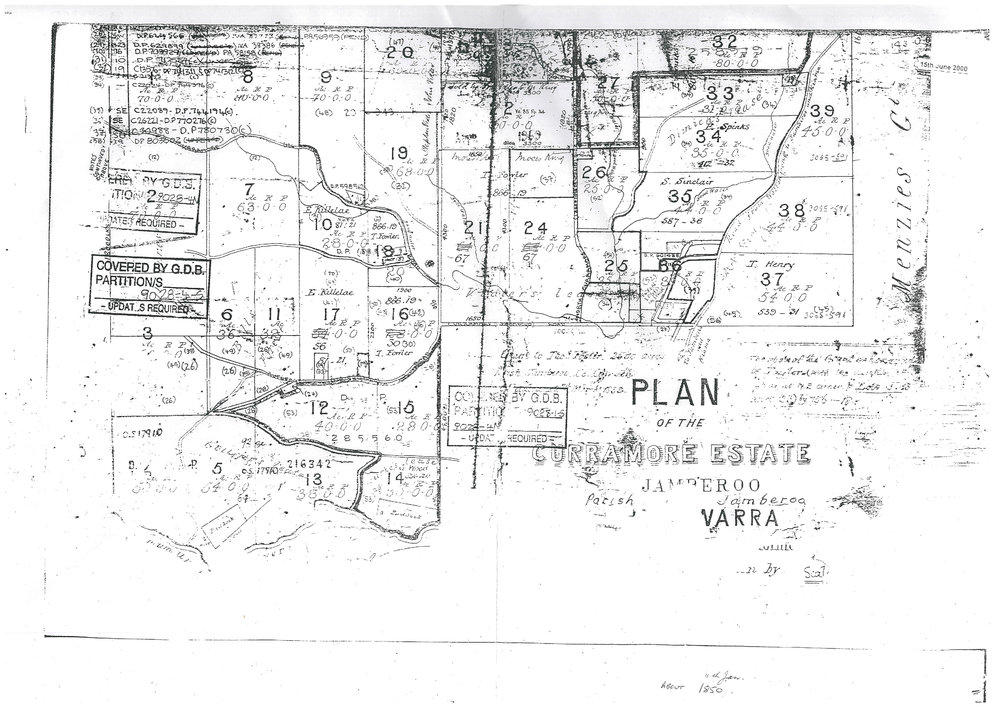 Plan Curramore Esatate