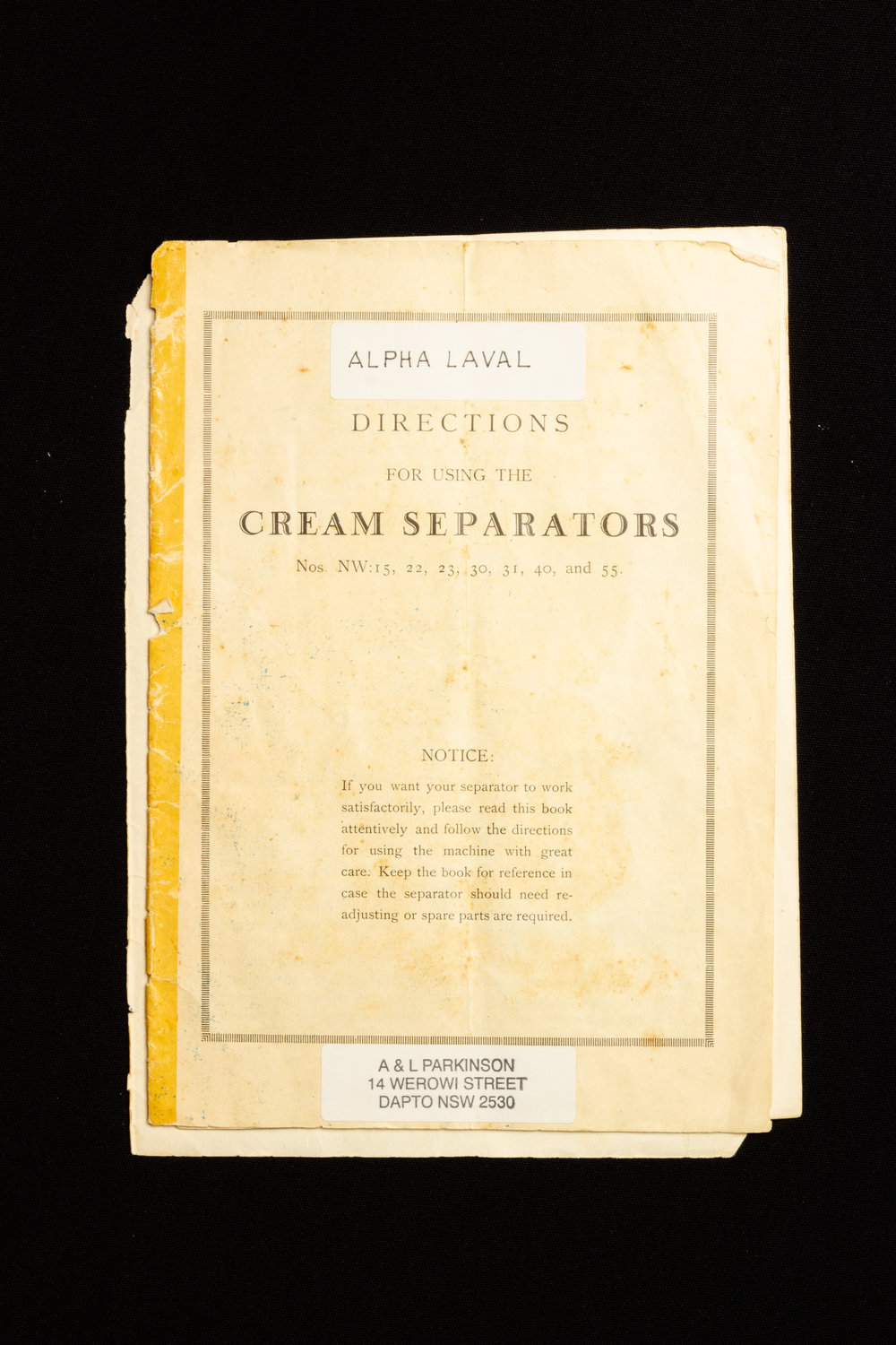 Cream Separator - Alpha Laval and Manual