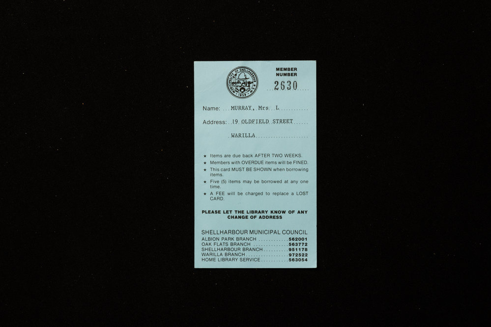 Shellharbour Municipal Council Library Cards