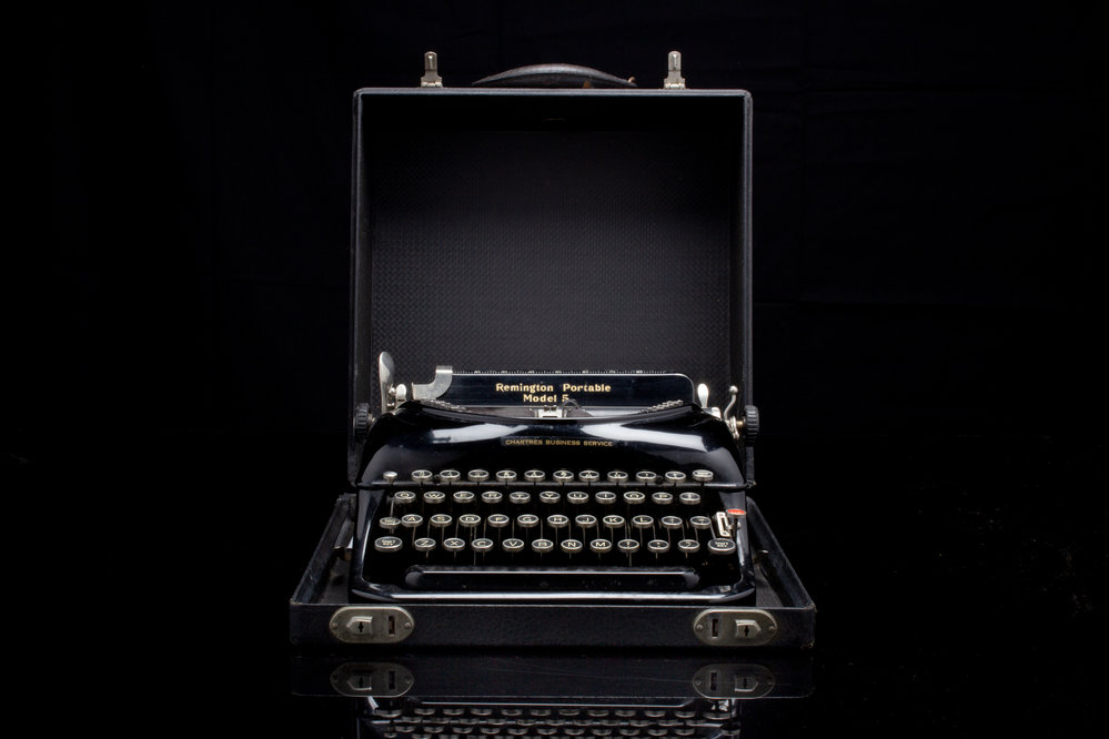 Remington Portable Model 5 Typewriter and Case 