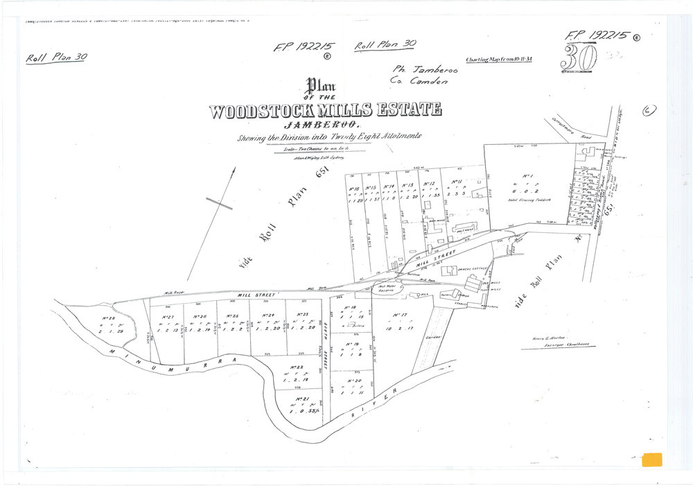 Plan for the Woodstock Mills Estate