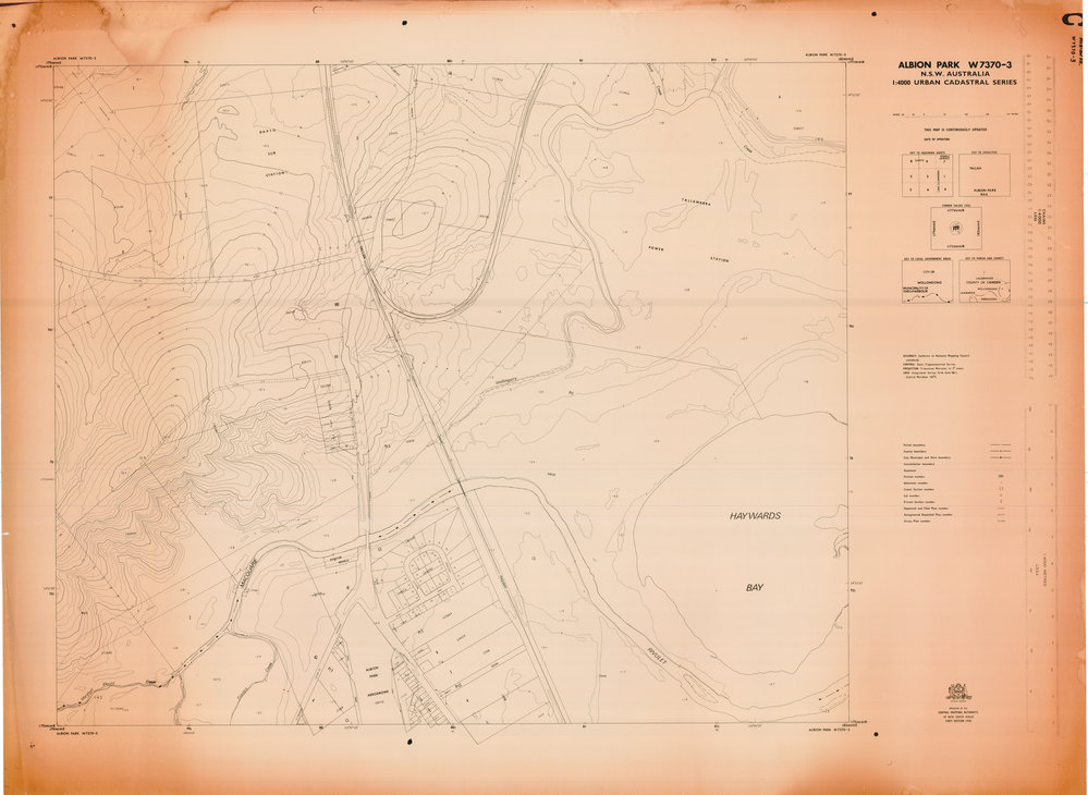 Albion Park W7370 Urban Cadastral Series 
