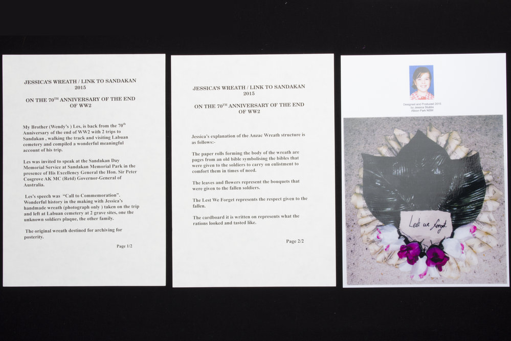 Booklet - Jessica Stubbs Project Sandakan Wreath