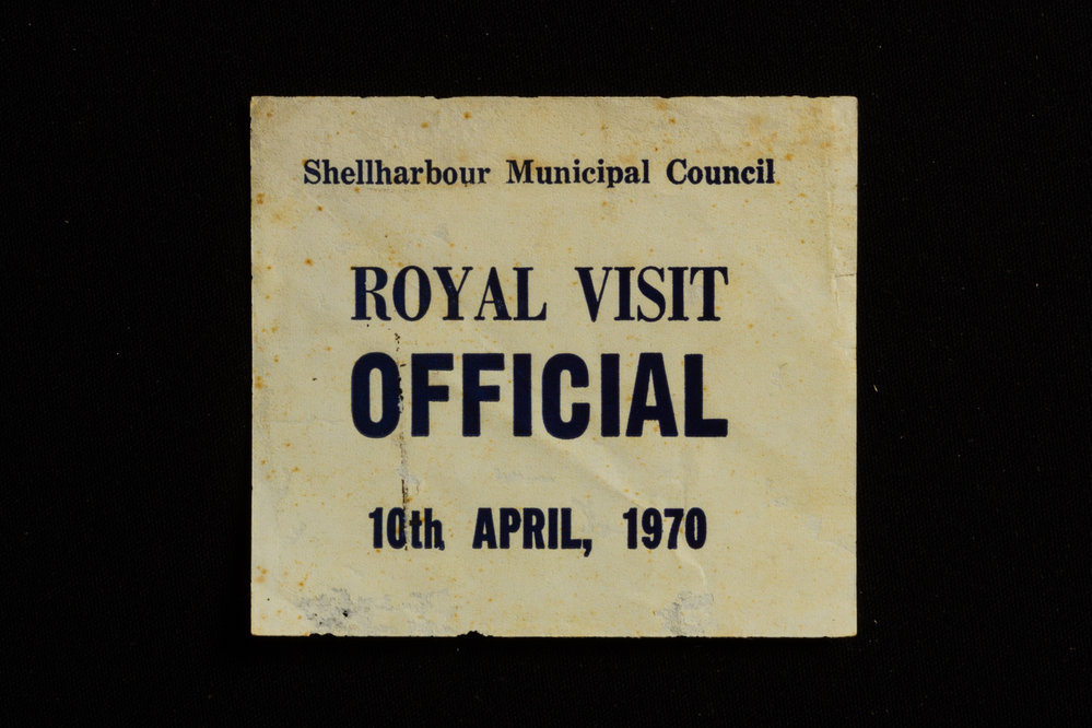 Shellharbour Municipal Council Royal Visit Official Ticket