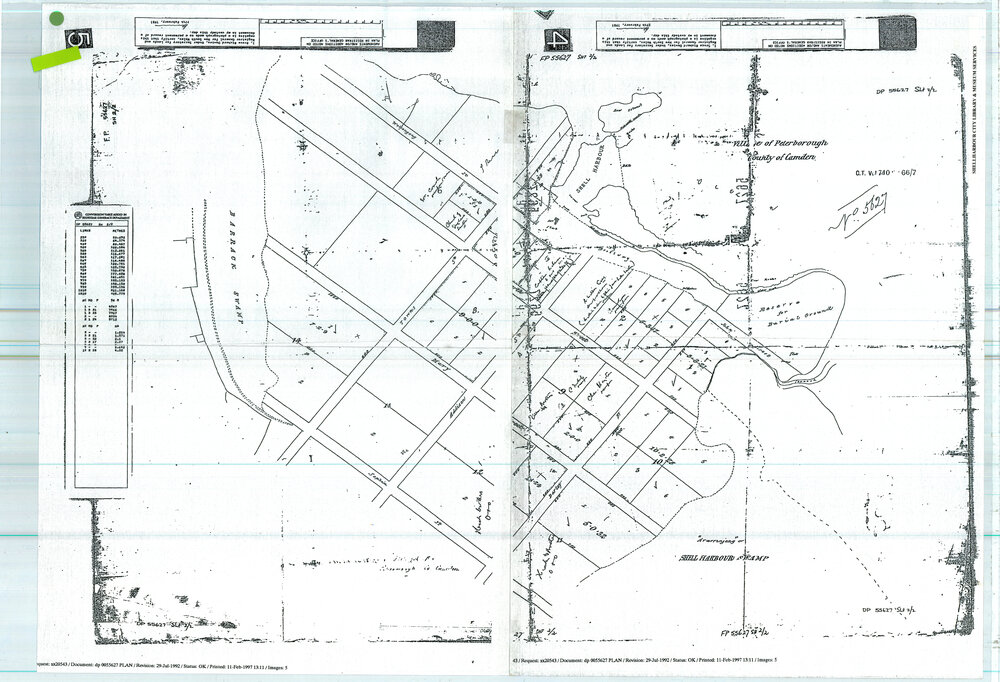 Plan Village of Peterborough DP 55627 