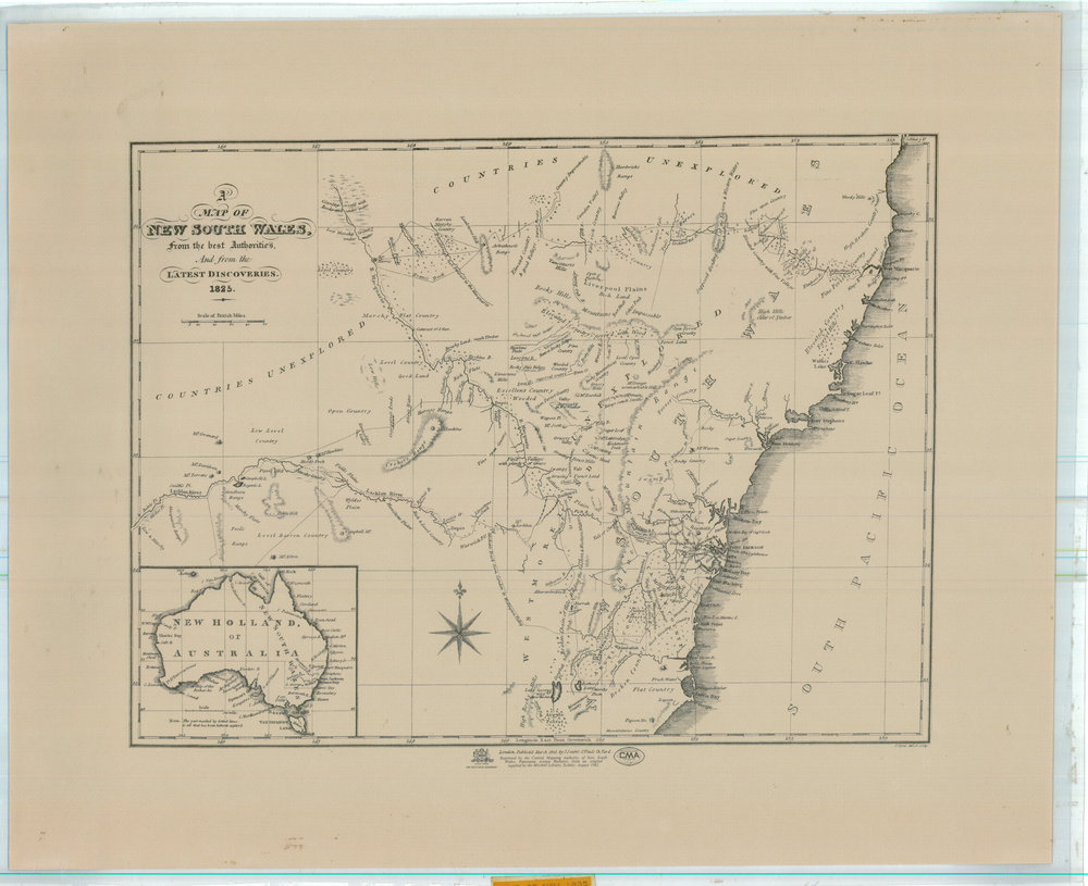 A Map New South Wales from the best Authorities and from the Latest Discoveries 1825