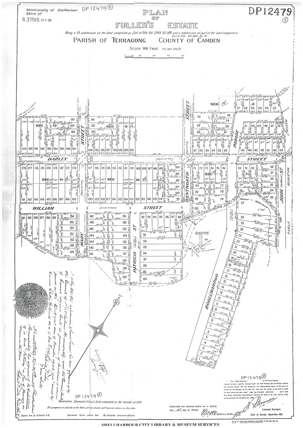 Plan of Fuller's Estate Subdivision