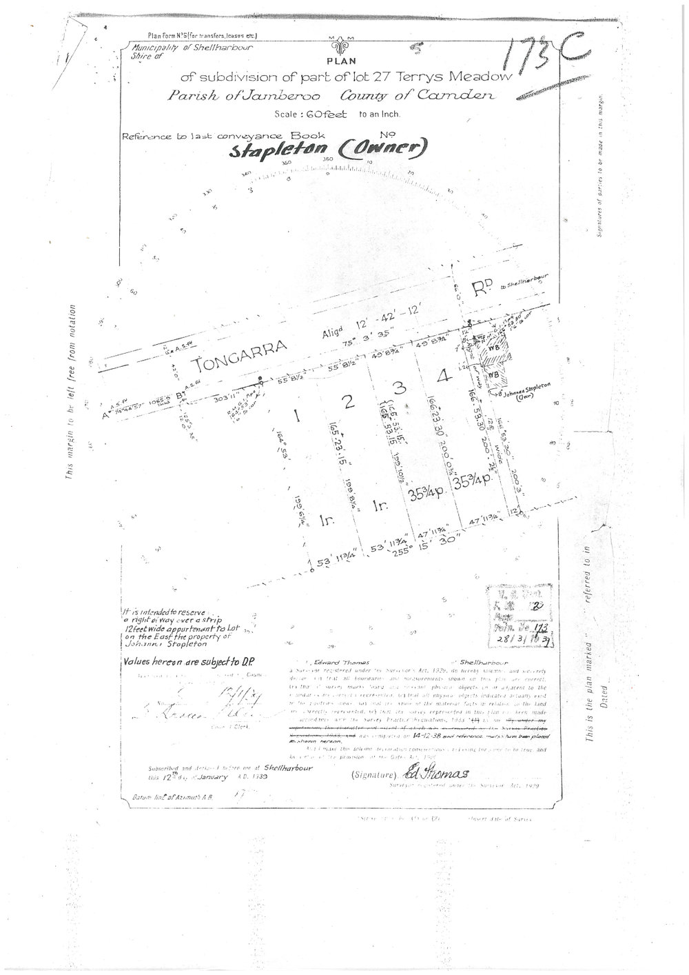 Subdivision Lot 27 Terry's Meadows Estate (Stapleton's Hill)