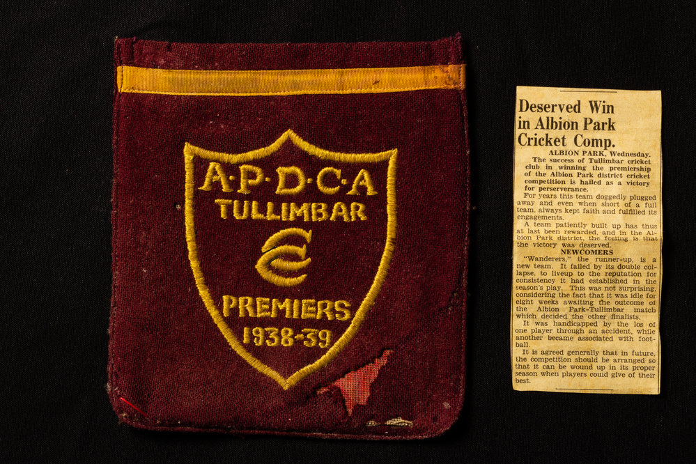 Albion Park District Cricket Association Tullimbar Premiers 1938-1938 Patch