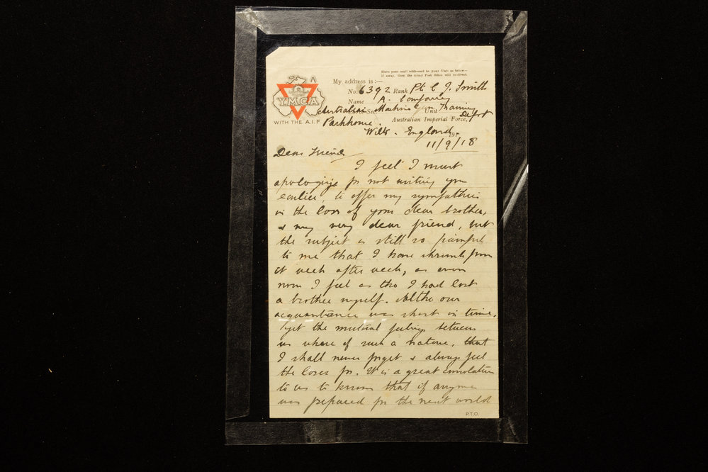 Correspondence Augustus Milton East