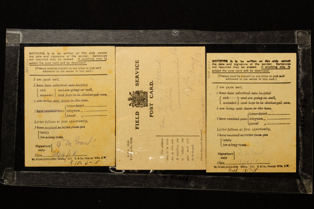 Field Service Postcards - Augustus Milton East