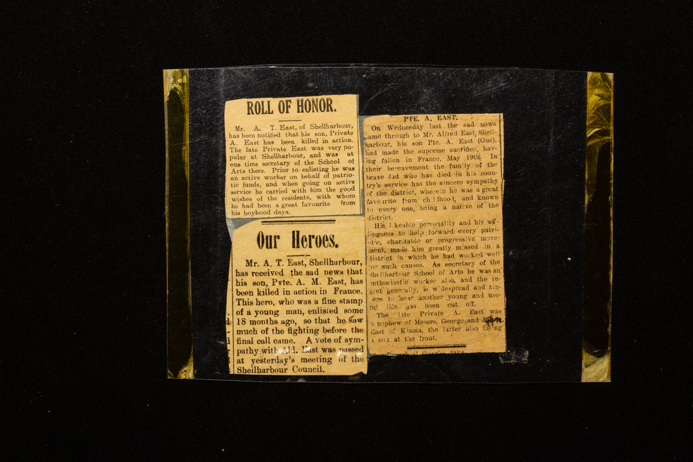 Newspaper Clippings - Augustus Milton East