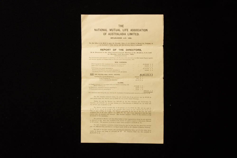 National Mutual Life Association of Australia Limited Directors Report