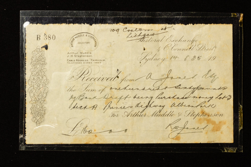 Receipt For Land Purchase 