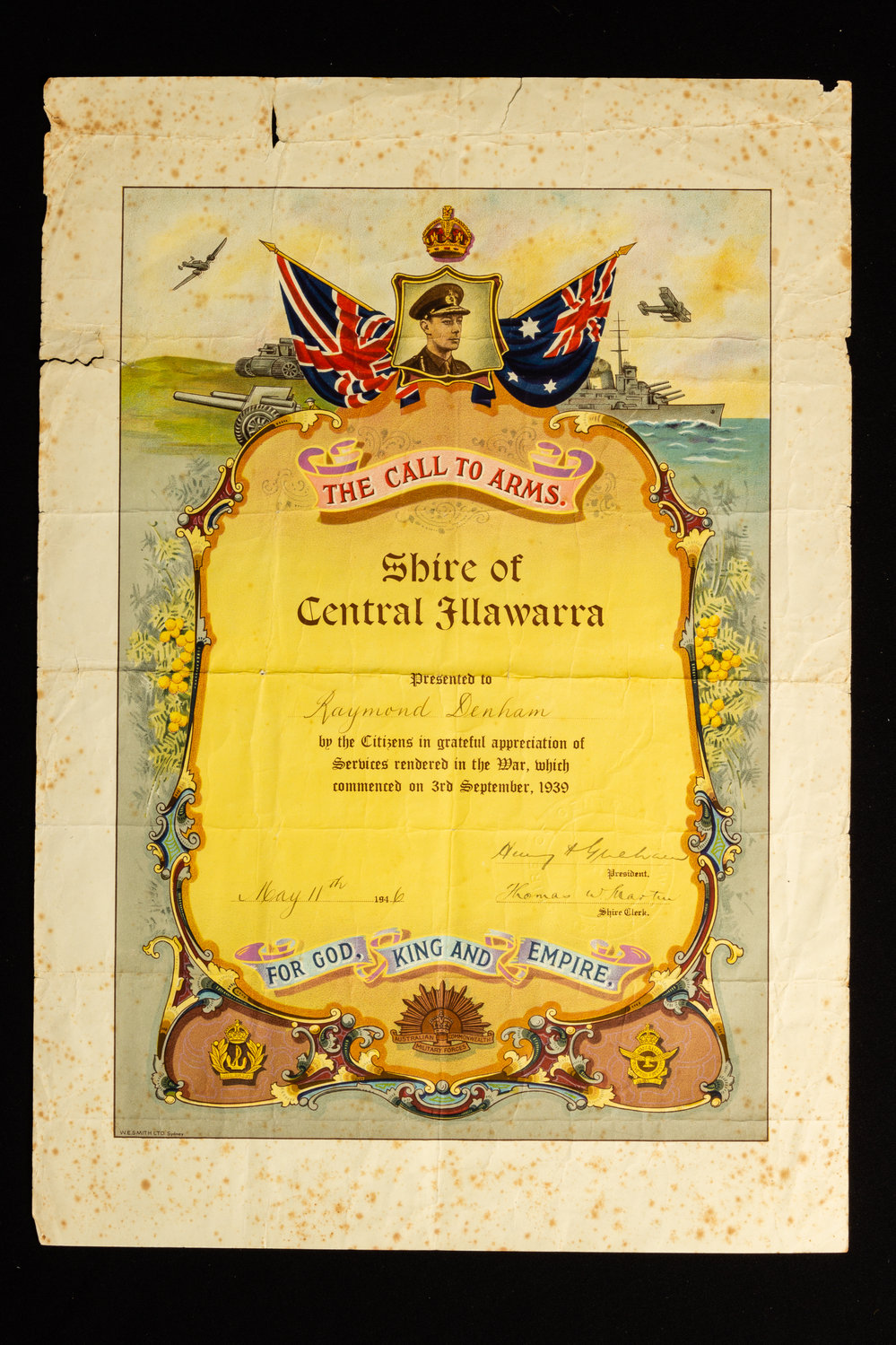 Raymond Denham WWII Memorabilia