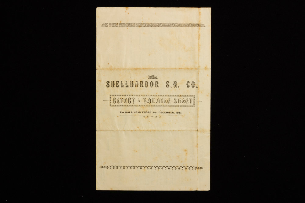 Shellharbour Steam Navigation Company Report and Balance Sheet