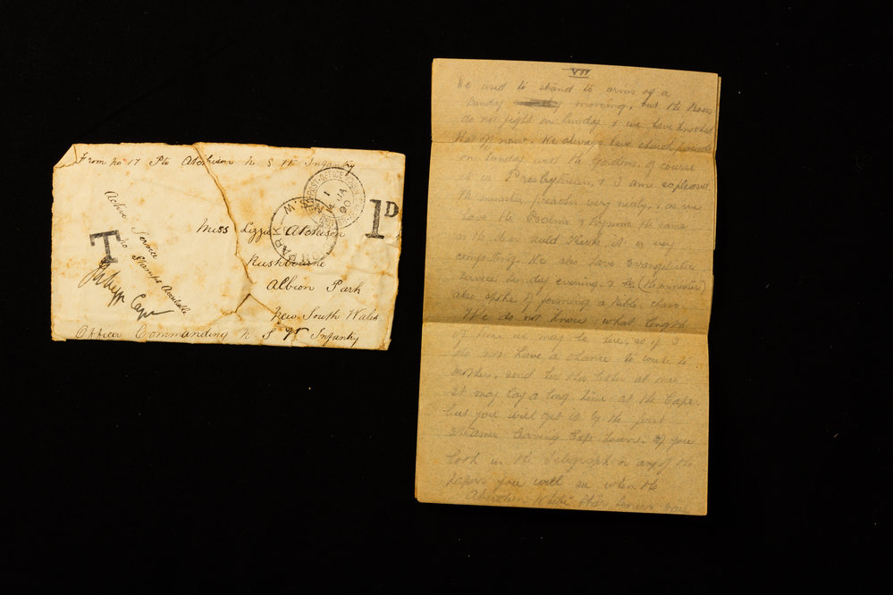 Letter From Samuel Charles Atchison To Sister, Lizzie