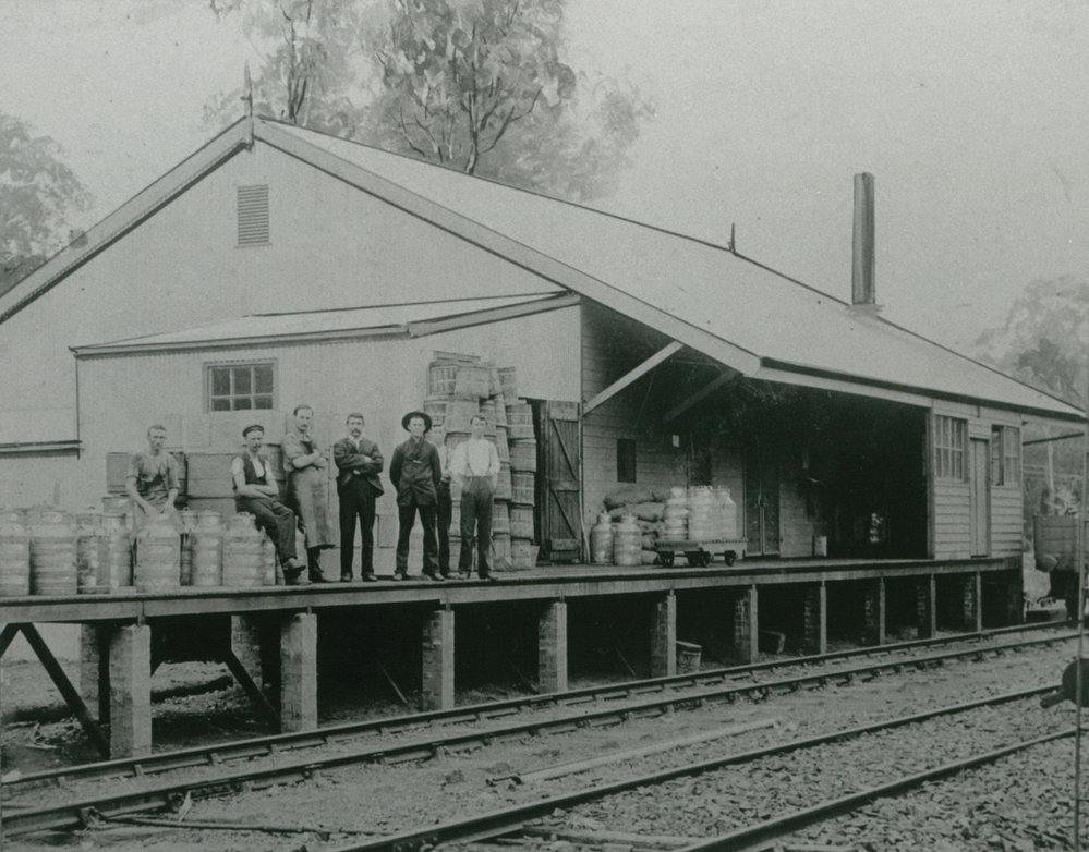 Illawarra Cooperative Central Dairy Employees On Loading Dock